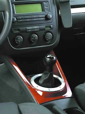 Hofele-Design VW Golf V Schaltkonsole Wurzelholz-Look