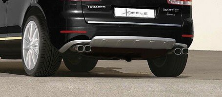 Hofele-Design Painting & Mounting VW Touareg rear apron + rear door panel