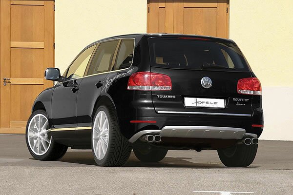 Hofele-Design VW Touareg Route GT rear apron, rear door panel, tailpipes